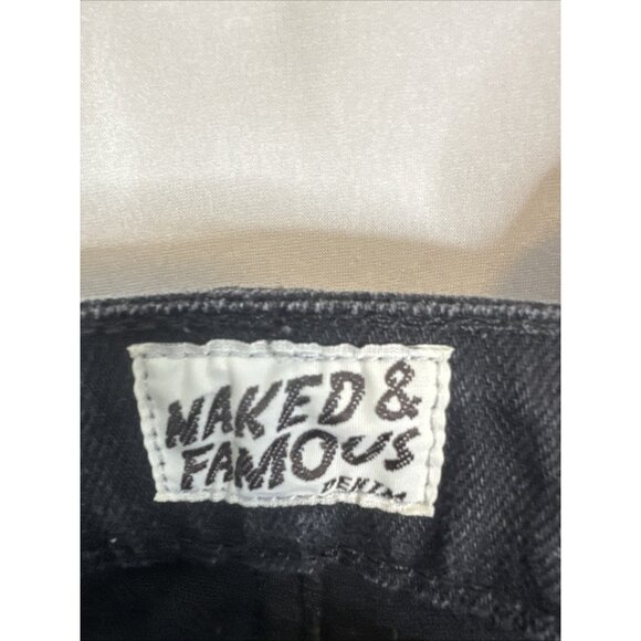 Naked & Famous SkinnyGuy Black Power Stretch Jeans 33x29 - Picture 5 of 6